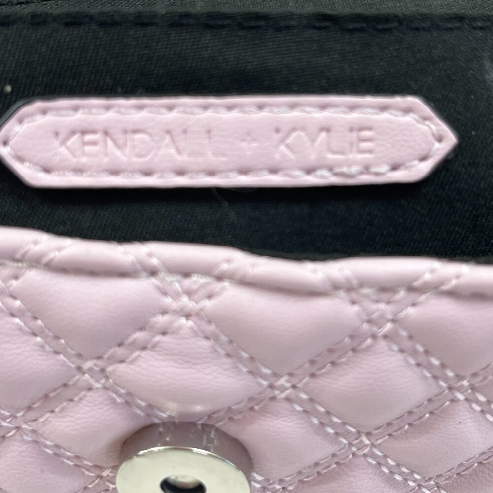 Kendall & Kylie SM Quilted Crossbody Bag In Rose Blush Pink - Chain Strap - NWT - Picture 9 of 9